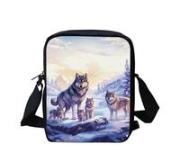 HUGS IDEA Sac à bandoulière tendance, petit sac à bandoulière pour voyage, école, unisexe, sac à main pour garçons et filles, Taille unique