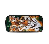 HUGS IDEA Trousse à crayons à motif animal pour fournitures scolaires, Tigre 3D, 22*11*4cm, Organiseur de sac