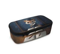 HUGS IDEA Trousse à crayons légère avec plusieurs compartiments pour l'école, Adorable renard., Taille unique, Cartable