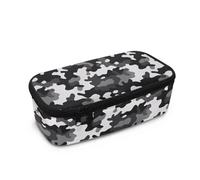 HUGS IDEA Trousse à crayons multifonction avec fermeture éclair - Organiseur de voyage léger, Gris camouflage, Taille unique, Cartable