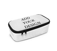 HUGS IDEA Trousse à crayons multifonction avec fermeture éclair - Organiseur de voyage léger, Trousse personnalisée, Taille unique, Cartable