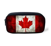 HUGS IDEA Trousse à crayons ou maquillage - Motif drapeau du Canada