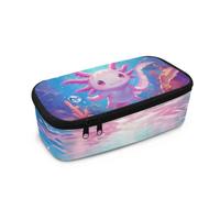 HUGS IDEA Trousse à crayons pour filles - Jolie trousse d'école - Grande capacité - Pour enfants, Adorable Axolotl., Taille unique, Cartable