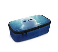 HUGS IDEA Trousse à crayons pour filles - Jolie trousse d'école - Grande capacité - Pour enfants, Joli sceau, Taille unique, Cartable