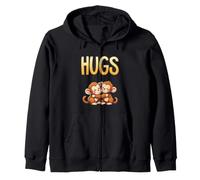 Hugs singes Mignons embrassant Les UNS Les Autres Sweat à Capuche