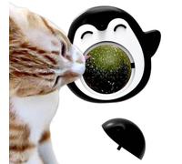 Hugsweet Catnip Balls for Cats, Catnip Roller Ball | Kitten Playful Miting Licker Toy,Nettoyage des Dents Toys de Chat Oral, Pingouins Forme du Chat du Chaton traite la Balle de léchage Catnip