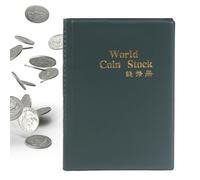 Hugsweet Livre de Collection de Pièces | 120 Pochettes De Stockage D Argent | Porte-Collection de Pièces - pour Cours d'Histoire Projet Scolaire Exposition au Musée Préservation Anniversaire