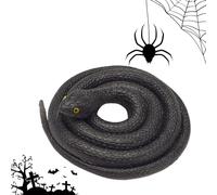 Hugsweet Serpents Qui Ont l'air réels - Serpent de Simulation de 31,5 Pouces,Accessoires de Farce effrayants pour la fête du Poisson d'avril d'halloween, Accessoires de Jardin Cadeau Gag