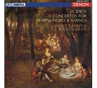 Huguette Dreyfus - J. C. Bach 3 Concertos for Harpsichord & Strings (Made in Japan) Dreyfus - Solisten (UK Import)