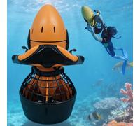 HUGUQING Scooter De Mer 300 W, Propulseur sous-Marin, Booster De Natation pour La Plongée, La Plongée en Apnée, L'Aventure en Piscine Et en Mer, pour Les Sports Nautiques Aluminum Acid Battery