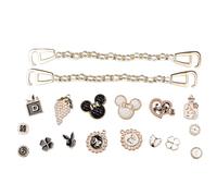Hugwish Chaussure Charm Femme 18pcs, Accessoire Deco Pin Pour Crocs Strass Bijoux Shoe Charm Bricolage Pour Femme Enfant