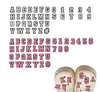 Hugwish Chaussures Charm Lettre Alphabet A-Z Numero 0-9 74pcs, Pins Lettre Pour Crocs Shoe Charm Bricolage Pour Femme Enfant