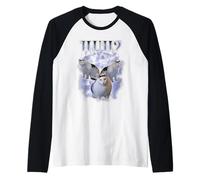 Huh Cat Chonky Ben Meme Années 90 Silly Cat Specific Dank Meme Manche Raglan