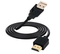 HUHANGGod Câble de chargement USB vers HDMI, adaptateur câble convertisseur USB 2.0 type A vers connecteur HDMI (uniquement pour le chargement) (1,5 mètre/5 pieds)