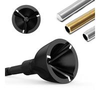 HUHAO Outil à chanfreiner robuste avec lames tranchantes en carbure de tungstène, ébavurage rapide à tige hexagonale, retrait des bavures externes pour tube de tige en métal, tôle, tuyau en cuivre/PVC