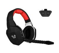 HUHD 2.4G & Bluetooth Casque Gaming sans Fil pour Xbox Series X|S,Xbox One,Casque Gamer pour Ps5 PC Ps4 Switch,Lumière RGB,amélioration des Basses (Rouge)