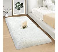 HUHJYUGE Descente de Lit Chambre Adulte 120x160cm, Tapis Chambre Shaggy Tapis pour Salon Tapis de Sol, Carpette Salon Lavable AntidéRapant Pas Enlever Les Cheveux, Moquette Chambre