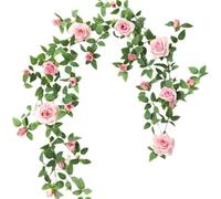 HUHJYUGE Plantes Suspendues Artificielles, Lierre Artificielle Fausse Plante, Lieres Guirlande Résistantes à UV, Faux Lierre Réaliste, pour Salon Appartement Salle de Bain Cuisine Balco