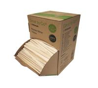 HUHTAMAKI Boîte distributrice 2000 agitateurs bois - Longueur 11 cm