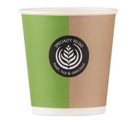 Huhtamaki Gobelet en carton 10 cl Specialty To Go - Hauteur 6,4 cm - Décor coloré - Lot de 80