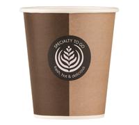 Huhtamaki Gobelet en carton 20 cl Specialty To Go - Hauteur 9,6 cm - Décor coloré - Lot de 50