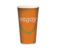 HUHTAMAKI Gobelet en carton ENJOY pour boissons froides, 50 cl colis de 50