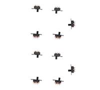 Huhudyy Lot de 10 interrupteurs à glissière 50 V 0,5 A 3 broches 2 positions ON/OFF 1P2T SPDT 3 broches