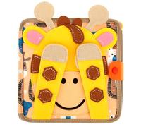 HuhWafee Busy Board Montessori Jouet à partir de 1, 2, 3 ans - Planche d'activité Quiet Book en feutre souple - Jouet sensoriel pour bébé - Pour l'éducation précoce et les voyages - Activités