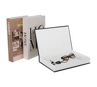 HuhWafee Lot de 3 livres décoratifs magnétiques, absorbants, mode pour décoration d'intérieur, livres, boîte de rangement, étagère, livres décoratifs pour table basse, bureau (home)