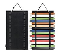 HUHYNN Support de baguettes à suspendre pour 15 paires de baguettes de batterie (noir)