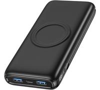 Hui-Batterie Externe Sans Fil 27000mah-22,5w Charge Rapide Power Bank Avec 4 Sorties Et Affichage Led Usb C Chargeur Portable Pour Smartphones,Tablets (Noir)