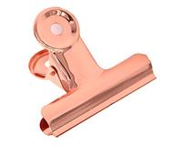 HUI JIN Lot de 10 Pinces à charnière en Acier Inoxydable Motif Bouledogue Doré 51 mm