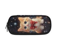 HUIACONG Trousse à crayons pour filles - Trousse à crayons légère - Esthétique, Galaxy Cat, Taille unique, Trousse à crayons