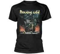 HUIAN Running Wild 'Under Jolly Roger Album' T Shirt Black L