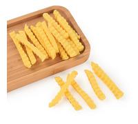 HUIANER Lot de 20 frites artificielles en forme de vague pour cuisine, restaurant, vitrine, décoration de fête