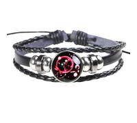 HUIANGLIYG Bracelet Ajustable En Cuir, 12 Signes Du Zodiaque, Constellations, Scorpion, Scorpion. Bracelet Protecteur Phosphorescent, Idéal Pour Les Passionnés D'Astrologie.