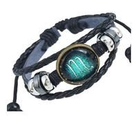 HUIANGLIYG Bracelet Astral Ajustable À 12 Constellations, Bracelet Multicouche En Cuir Noir, Bijou Idéal Pour Noël Ou Un Anniversaire, Pour Femmes Et Hommes (Scorpion).
