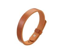 HUIANGLIYG Bracelet Cuir Homme,Bracelet en Cuir Véritable pour Homme, Simple, Tressé À La Main, Réglable, Style Punk, Cadeau Idéal pour Un Mari, Un Père, Un Garçon, Marron Clair