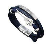 HUIANGLIYG Bracelet en Cuir À Breloques de Guitare pour Hommes, Bracelet Tressé Double Couche, Pendentif Symbole Musical, Fermoir Magnétique Ajustable, Bijoux de Mode pour Amateurs de Musique, Ca