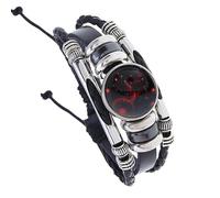 HUIANGLIYG Bracelet En Cuir Fluo Multicouche Avec Constellation Du Zodiaque, Ajustable, Tissé À La Main, Signe Du Zodiaque, Pour Femmes Et Hommes, Bijou, Cadeau D'Anniversaire, Cancer, 21 Cm