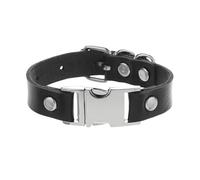 HUIANGLIYG Bracelet en Cuir Punk Réglable Fait Main avec Boucle Ardillon, Style Vintage Rock et Motard, Multicolore, pour Homme et Femme, Accessoire Noir