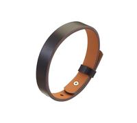 HUIANGLIYG Bracelet Homme,Bracelet en Cuir Véritable pour Homme, Simple, Tressé À La Main, Réglable, Style Punk, Cadeau Idéal pour Un Mari, Un Père, Un Garçon, Marron Foncé