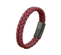 HUIANGLIYG Bracelet Homme,Bracelet Tressé en Cuir Véritable pour Homme, Classique, Fait À La Main, Style Décontracté, avec Fermoir Noir, Style Punk Vintage, Bijoux Charmants pour Garçons et Lu
