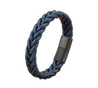 HUIANGLIYG Bracelet Homme,Bracelet Tressé en Cuir Véritable pour Homme, Classique, Fait À La Main, Style Décontracté, avec Fermoir Noir, Style Punk Vintage, Bijoux Charmants pour Garçons et Lu