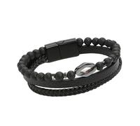 HUIANGLIYG Bracelet Homme,Bracelet Vintage en Pierre Naturelle pour Homme, en Cuir Tressé Multicouche, Fait À La Main, en Corde Tissée, Bijoux, Cadeaux pour Garçons, Accessoires pour Lui, Pierre