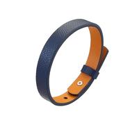 HUIANGLIYG Bracelet Homme,Bracelets en Cuir Tressé Monocouche pour Hommes, Réglables, Faits À La Main, Style Punk, Minimaliste, Breloque, Bijoux, Cadeau pour Garçons, Bleu Roi