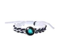 HUIANGLIYG Bracelets 12 Constellations Ciel Étoilé, Réglables, Faits À La Main, en Corde Tressée Torsadée, Style Rétro Punk, Bijoux pour Femmes et Hommes, Blanc Scorpion