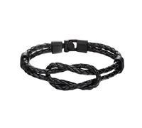 HUIANGLIYG Gourmette Homme,Bracelet en Cuir Véritable pour Homme, Nœud Infini, Classique, Fait À La Main, Double Rangée Torsadée, Tressé, Simple, Cadeau pour Garçons, Accessoires pour Lui, No