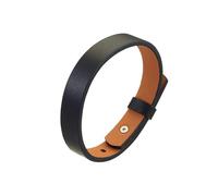 HUIANGLIYG Gourmette Homme,Bracelet en Cuir Véritable pour Homme, Simple, Tressé À La Main, Réglable, Style Punk, Cadeau Idéal pour Un Mari Ou Un Père. Noir