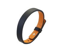 HUIANGLIYG Gourmette Homme,Bracelets en Cuir Tressé Monocouche pour Hommes, Réglables, Faits À La Main, Style Punk, Minimaliste, Breloque, Bijoux, Cadeau pour Garçons, Noir